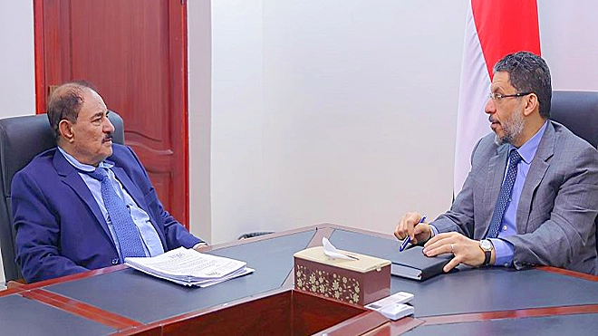 بن مبارك مع محافظ الضالع بن مبارك مع محافظ الضالع